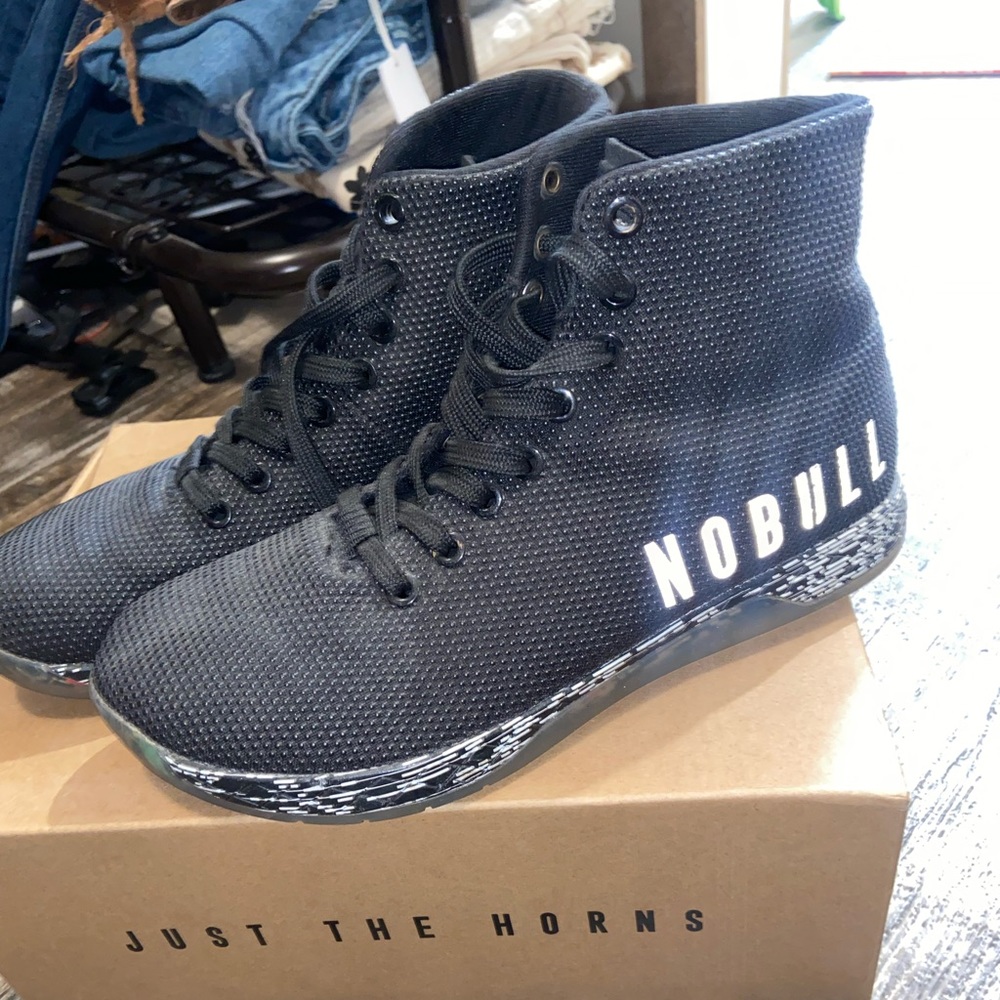 No Bull. Black Static high top trainers - Picture 2 of 2